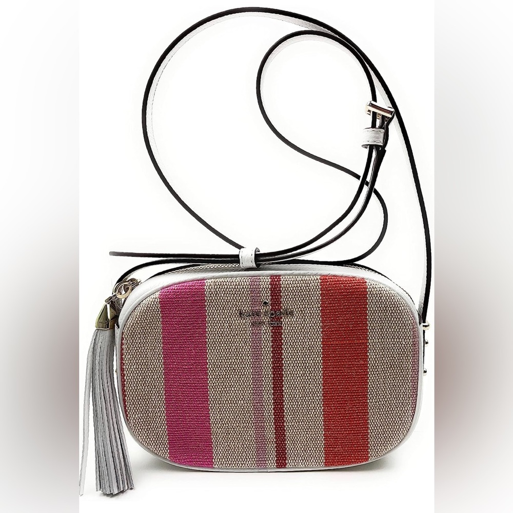 Kate Spade Kourtney Canvas Stripe Crossbody